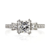 2.21ct Princess Cut Diamond Engagement Ring