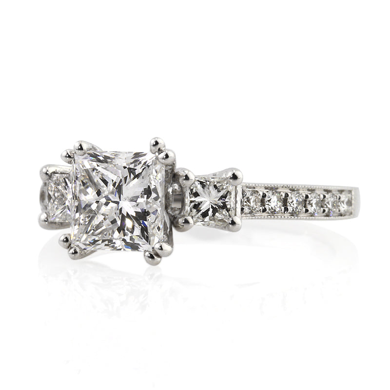 2.21ct Princess Cut Diamond Engagement Ring