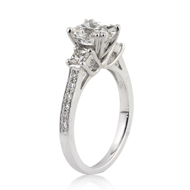 2.21ct Princess Cut Diamond Engagement Ring