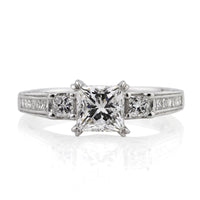 1.78ct Princess Cut Diamond Engagement Ring