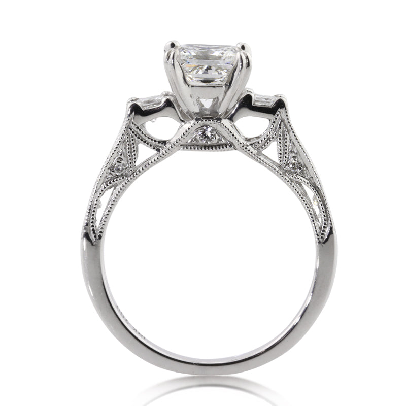 1.78ct Princess Cut Diamond Engagement Ring