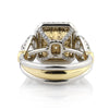 5.97ct Fancy Light Yellow Radiant Cut Diamond Engagement Ring