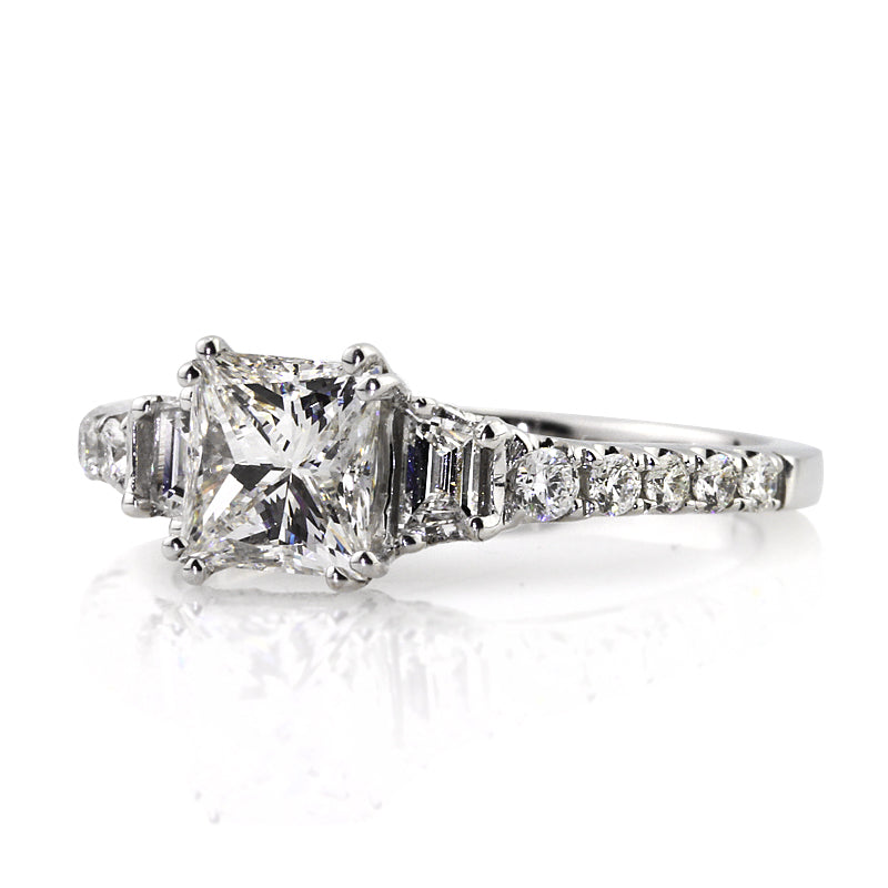 1.73ct Princess Cut Diamond Engagement Ring