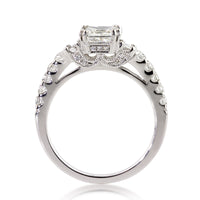 1.73ct Princess Cut Diamond Engagement Ring