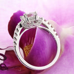 1.73ct Princess Cut Diamond Engagement Ring