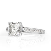 2.72ct Princess Cut Diamond Engagement Ring
