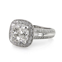 6.13ct Cushion Cut Diamond Engagement Ring