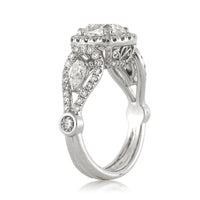 3.05ct Cushion Cut Diamond Engagement Ring