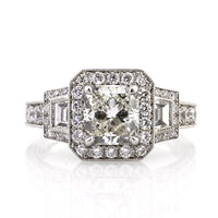 3.01ct Cushion Cut Diamond Engagement Ring