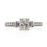 2.17ct Radiant Cut Diamond Engagement Ring