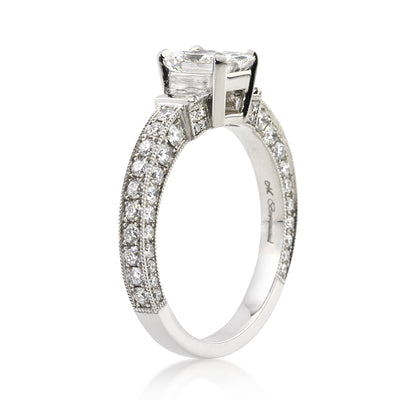2.17ct Radiant Cut Diamond Engagement Ring