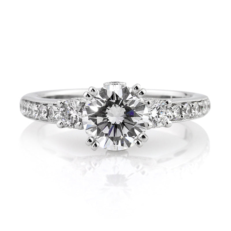 1.93ct Round Brilliant Cut Diamond Engagement Ring