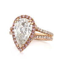 4.11 Pear Shaped Diamond Engagement Ring