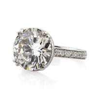 10.46ct Round Brilliant Cut Diamond Engagement Ring