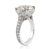 10.46ct Round Brilliant Cut Diamond Engagement Ring