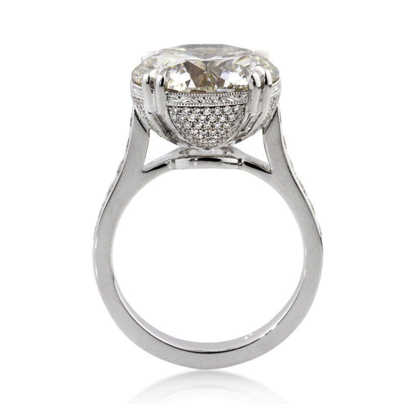 10.46ct Round Brilliant Cut Diamond Engagement Ring