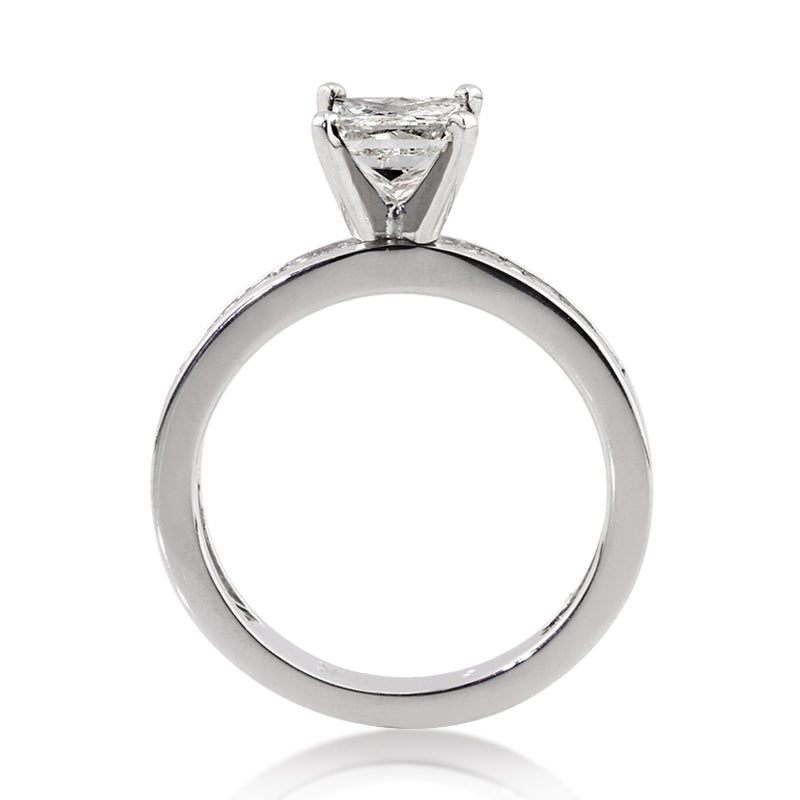 2.95ct Princess Cut Diamond Engagement Ring