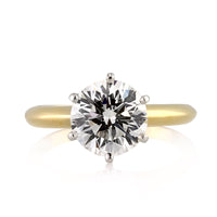2.24ct Round Brilliant Cut Diamond Engagement Ring By Tiffany & Co.