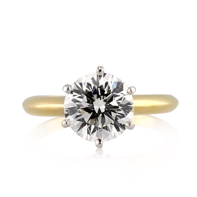 2.24ct Round Brilliant Cut Diamond Engagement Ring By Tiffany & Co.