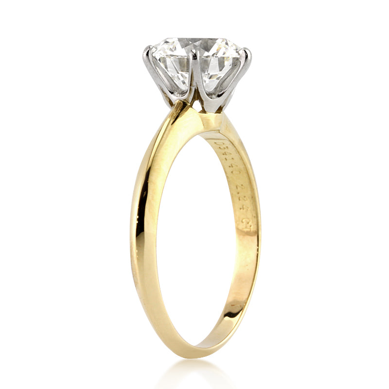 2.24ct Round Brilliant Cut Diamond Engagement Ring By Tiffany & Co.