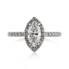 1.67ct Marquise Cut Diamond Engagement Ring