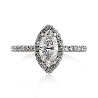 1.67ct Marquise Cut Diamond Engagement Ring