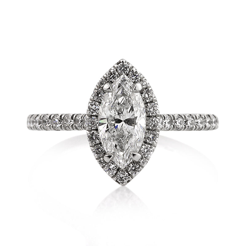 1.67ct Marquise Cut Diamond Engagement Ring