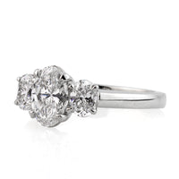 1.81ct Oval Cut Diamond Engagement Ring