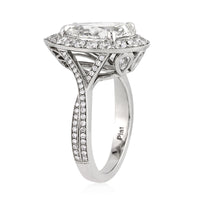5.36ct Pear Shaped Diamond Engagement Ring