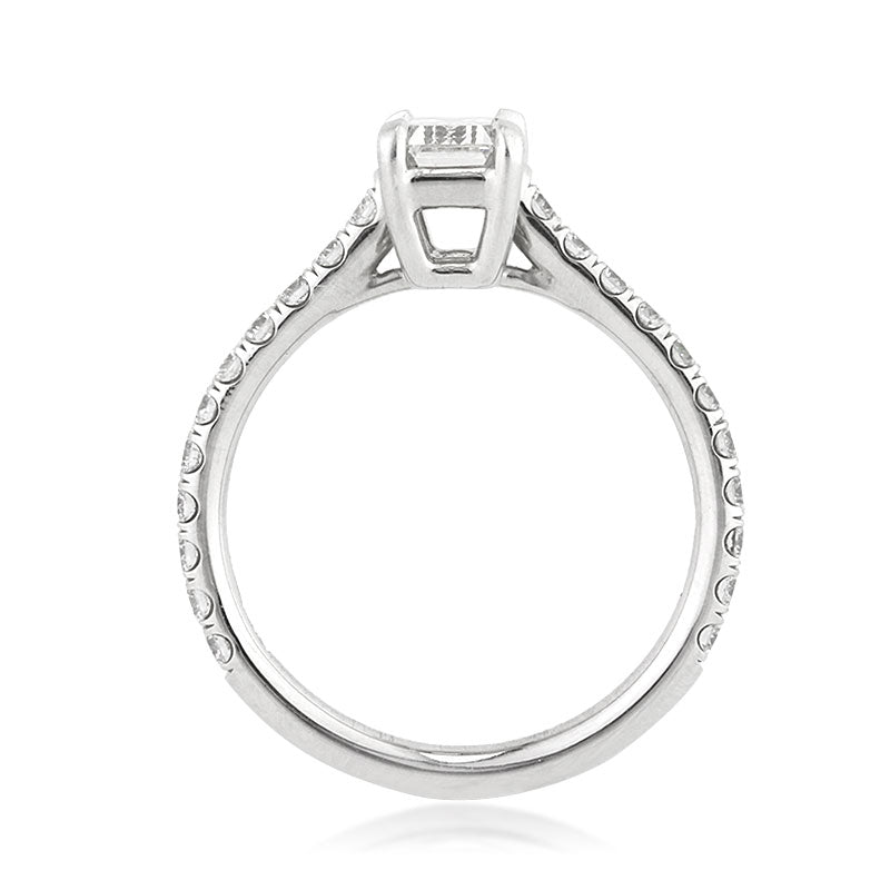 1.49ct Emerald Cut Diamond Engagement Ring