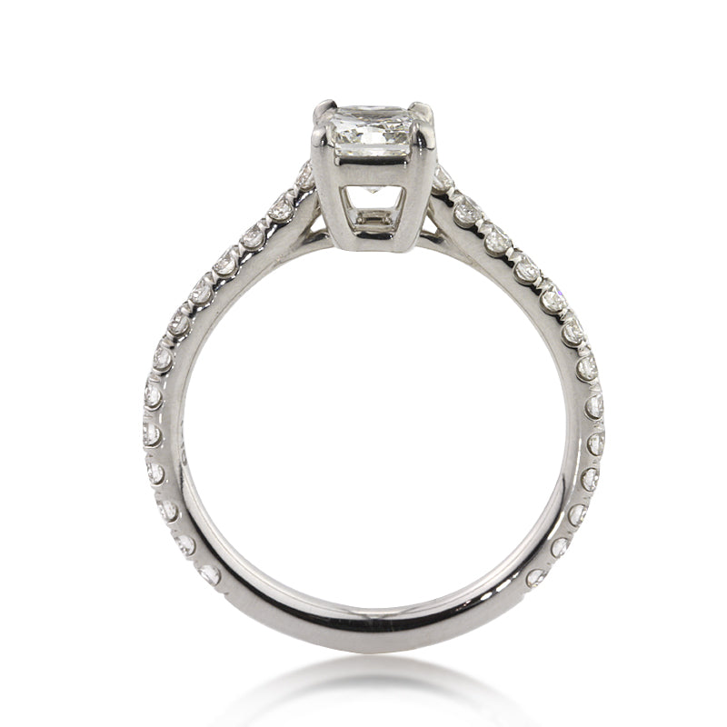 1.66ct Radiant Cut Diamond Engagement Ring