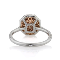 2.38ct Fancy Dark Brown Radiant Cut Diamond Engagement Ring