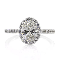 2.08ct Oval Cut Diamond Engagement Ring