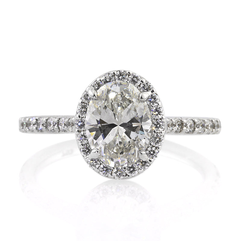 2.08ct Oval Cut Diamond Engagement Ring