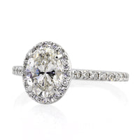 2.08ct Oval Cut Diamond Engagement Ring