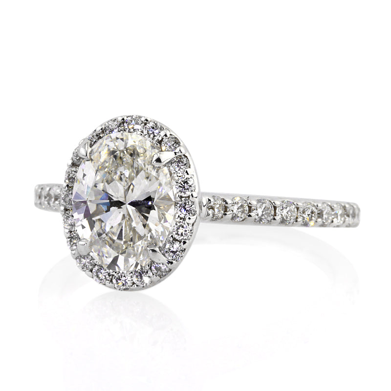 2.08ct Oval Cut Diamond Engagement Ring