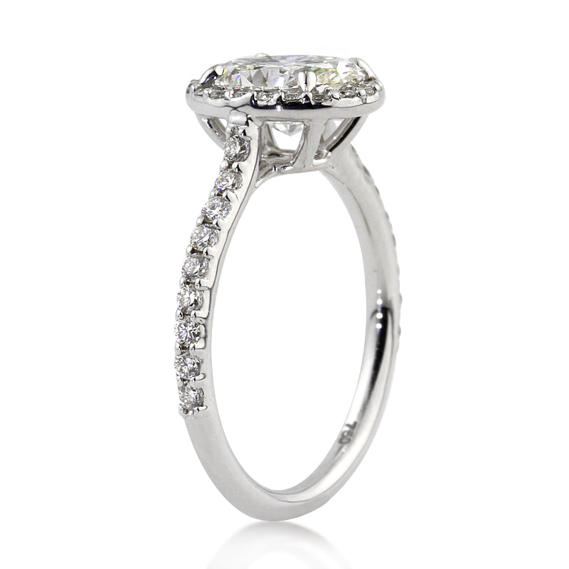2.08ct Oval Cut Diamond Engagement Ring