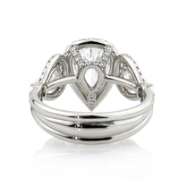 3.07ct Pear Shaped Diamond Engagement Ring