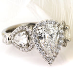 3.07ct Pear Shaped Diamond Engagement Ring
