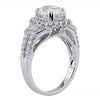 3.22ct Antique Cushion Brilliant Diamond Engagement Ring