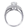 3.22ct Antique Cushion Brilliant Diamond Engagement Ring