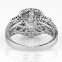 3.22ct Antique Cushion Brilliant Diamond Engagement Ring