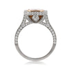 3.83ct Fancy Brown Yellow Radiant Cut Diamond Engagement Ring