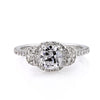 1.82ct Antique Cushion Brilliant Diamond Engagement Ring