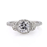 1.82ct Antique Cushion Brilliant Diamond Engagement Ring