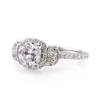 1.82ct Antique Cushion Brilliant Diamond Engagement Ring