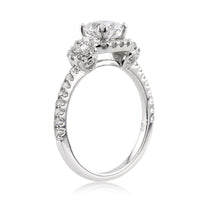 1.82ct Antique Cushion Brilliant Diamond Engagement Ring