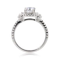 1.82ct Antique Cushion Brilliant Diamond Engagement Ring