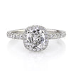 1.66ct Antique Cushion Brilliant Diamond Engagement Ring