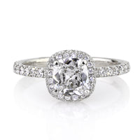 1.66ct Antique Cushion Brilliant Diamond Engagement Ring